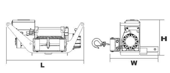臺灣小金剛 DW-9000M車用電動絞盤結構圖